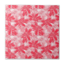 Search for red flower tiles Retro