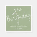 Search for 21st birthday napkins Minimalist