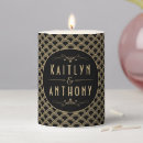 Search for art deco candles Black and gold