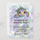 Search for bubble party invitations Boy