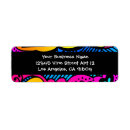 Search for neon return address labels Rainbow