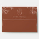 Search for terracotta wedding envelopes Simple minimalist