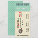 Search for admit one invitations Movie tickets