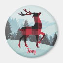 Search for christmas magnets Buffalo plaid