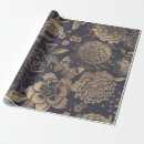 Search for black floral print wrapping paper Pattern