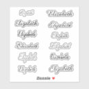 Search for stylish stickers Handwritten script