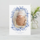 Search for vintage birth announcement cards Blue