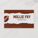 Search for football business cards Training