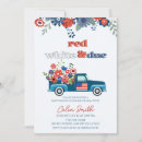 Search for patriotic baby shower invitations Military