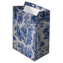 Search for blue and white gift bags Toile de jouy