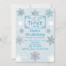 Search for snowflake birthday invitations Frozen
