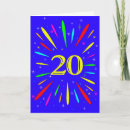 Search for 20th birthday cards Stars