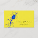 Search for peacock feather business cards Trendy