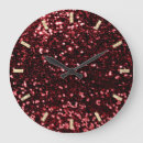 Search for burgundy clocks Glitter
