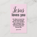 Search for jesus business cards Jesus loves you