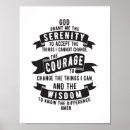 Search for god grant me the serenity posters Courage