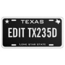 Search for texas license plates Black