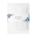 Search for dusty blue invitation belly bands Greenery