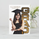 Search for brown and gold graduation invitations Education
