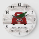 Search for red truck clocks Christmas tree