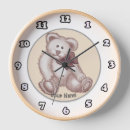 Search for teddy bear clocks baby