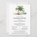 Search for palm tree rehearsal dinner invitations Rustic