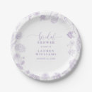 Search for lavender bridal shower plates Floral