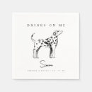 Search for pet cocktail wedding napkins Drinks on me