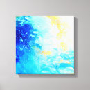 Search for abstract ocean canvas prints Turquoise