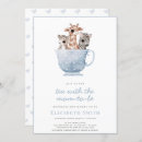 Search for blue safari baby shower invitations Giraffe