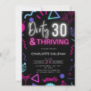 Search for dirty 30 invitations Neon