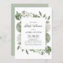 Search for lily baby shower invitations Greenery