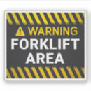 Search for forklift stickers Warning