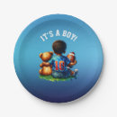 Search for african american baby shower plates Watercolor
