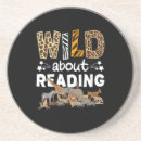 Search for book lover coasters Library