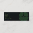 Search for four leaf clover business cards Irish