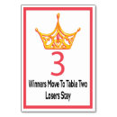 Search for gold table cards Crown