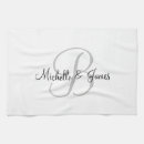 Search for engagement kitchen towels Monogrammed