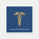 Search for doctor napkins Caduceus