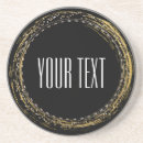 Search for gold foil coasters Sparkle