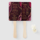 Search for burgundy and gold wedding programs Order of service