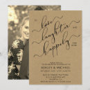 Search for love laughter happily ever after invitations Typography