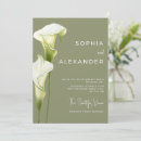 Search for calla lily wedding invitations Modern