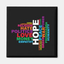 Search for word cloud magnets Peace