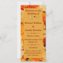 Search for red and gold wedding programs Fall