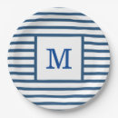 Search for monogram paper plates Bridal shower