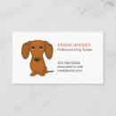 Search for dachshund dog business cards Wiener