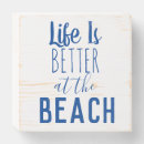 Search for beach life plaques At the beach