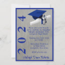Search for silver and blue graduation invitations Party