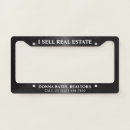 Search for real estate license plates Realtor